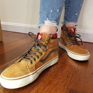 Soft Leather High Top Vans